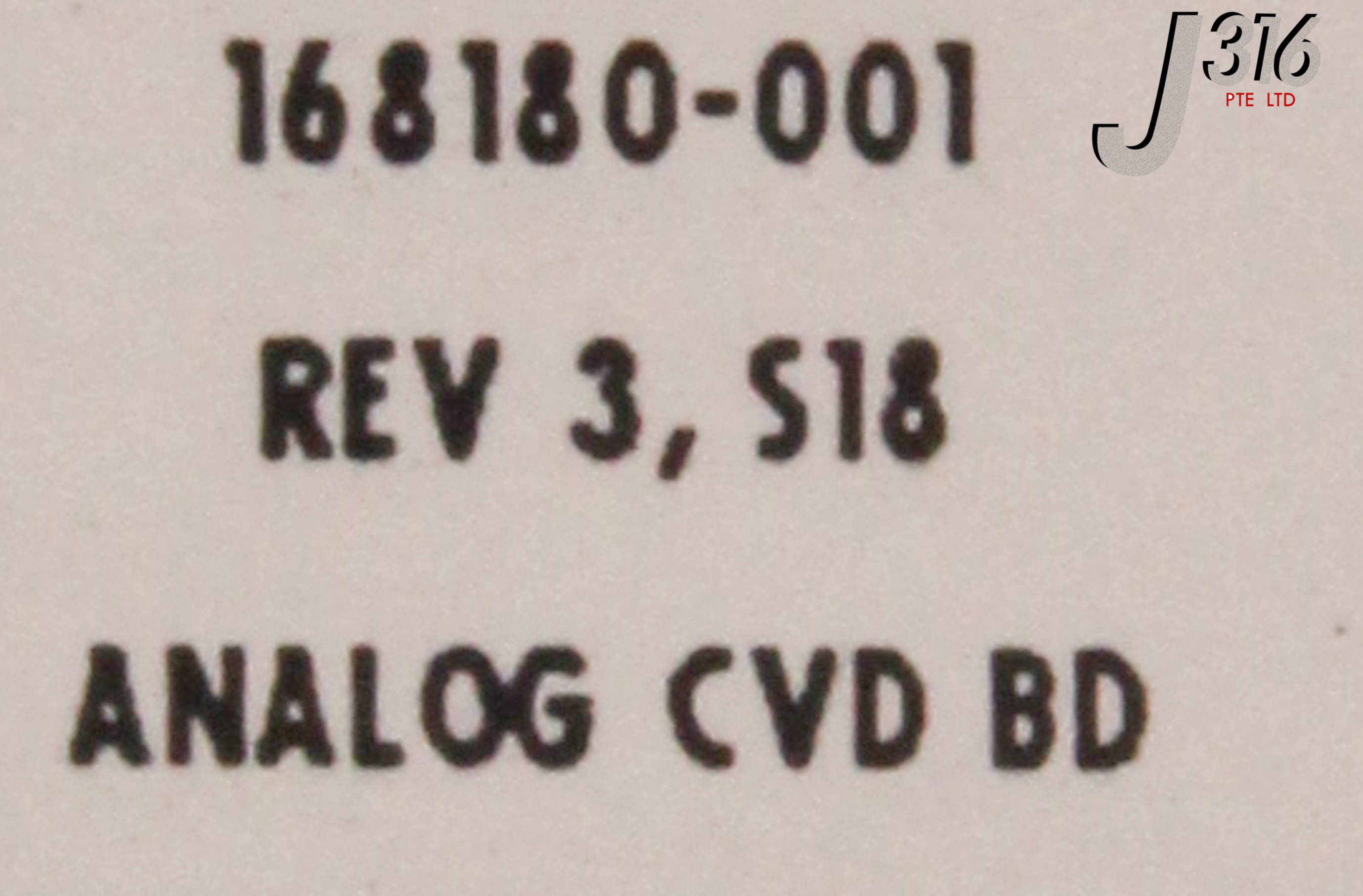 7436 SVG THERMCO SYSTEMS PCB ANALOG CVD BOARD W/168190-001 BOARD